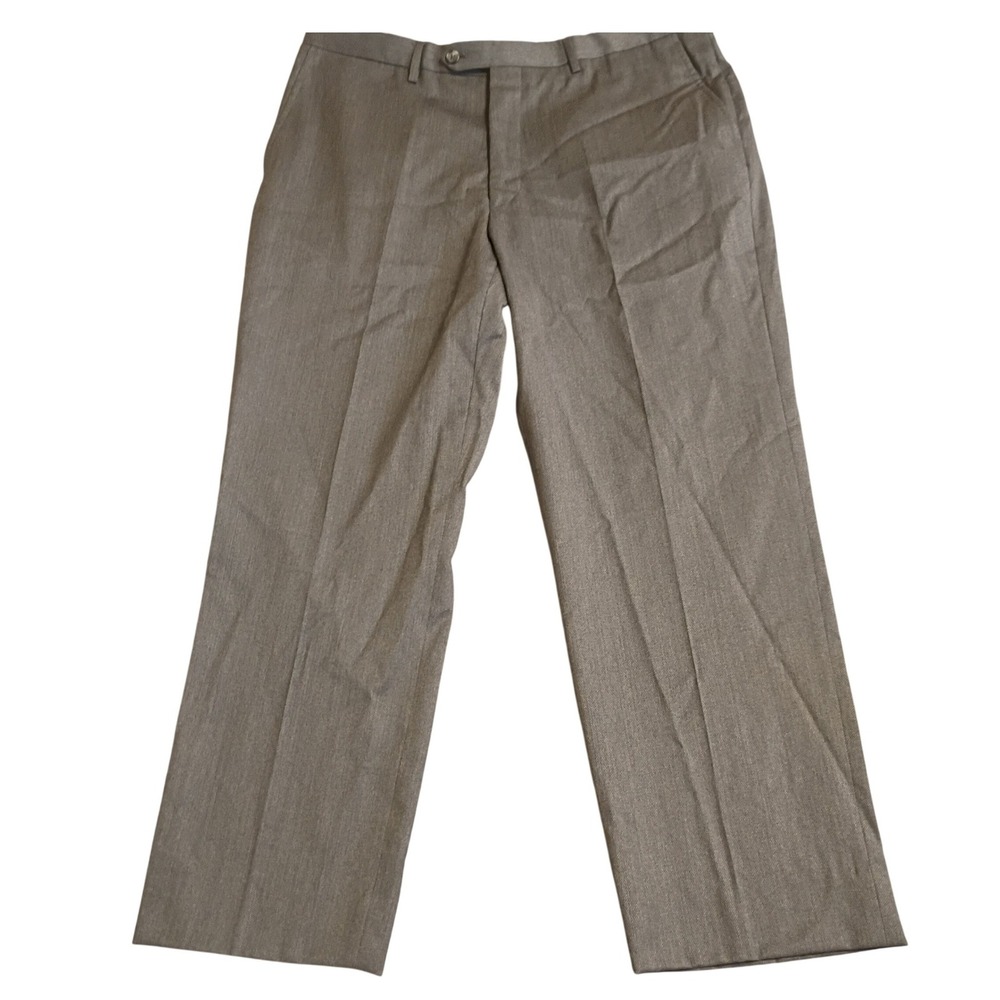 Jos. A. Bank Reserve Dress Pants Mens 35x27 Grey Reda SustainaWOOL Flat Front